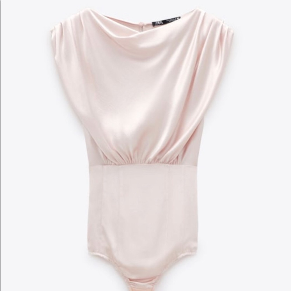 Zara satin bodysuite